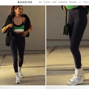 Bandier x Sincerely Jules The Rue Crossover Legging XXS Black NEW!